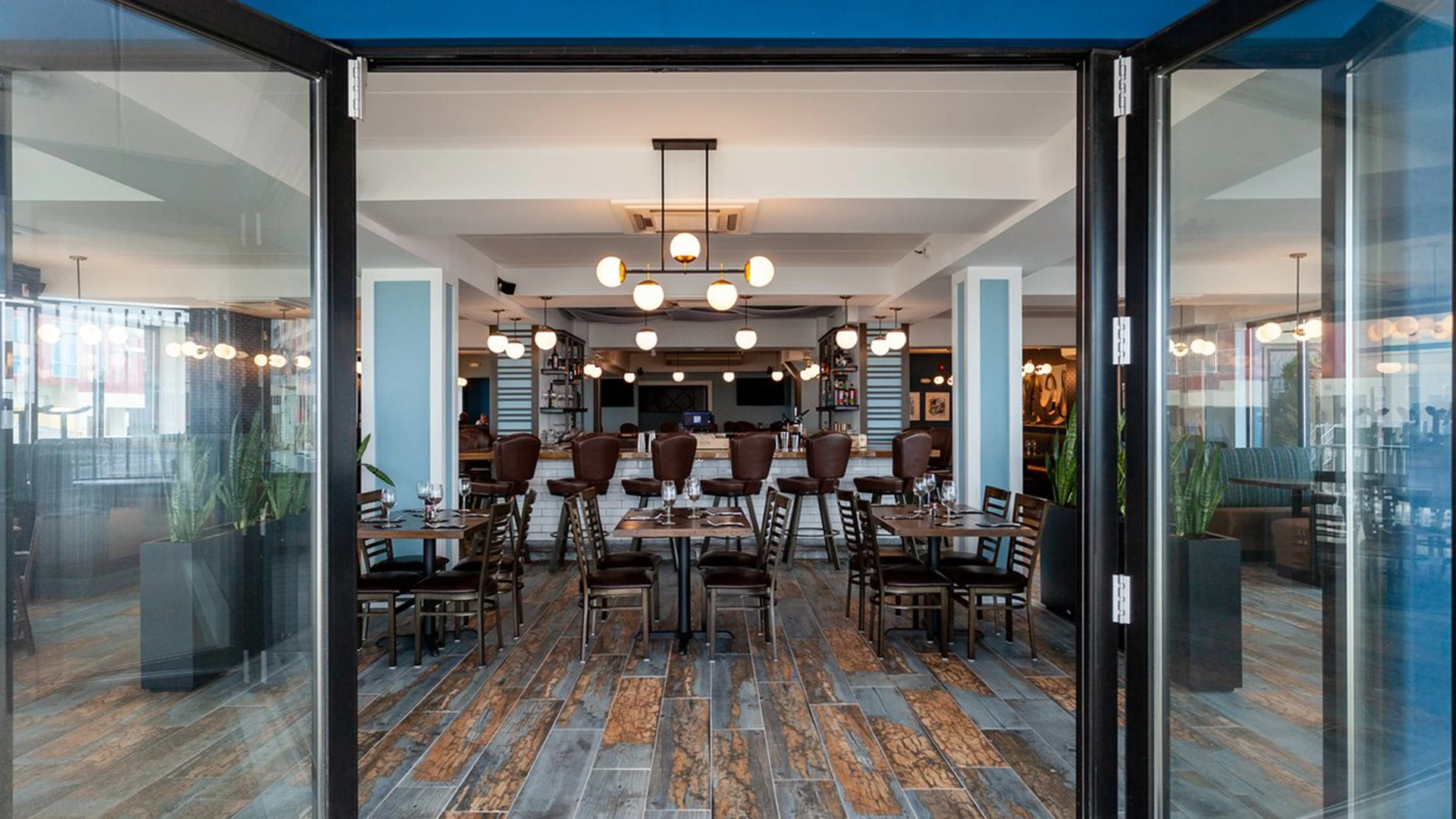 The beautiful interior of Coastal Salt restaurant in Ocean City, MD